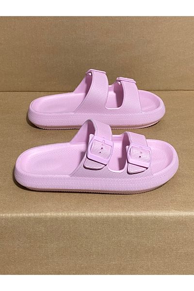 Calx Γυναικείες παιδικές παντόφλες Eva Unisex με διπλή πόρπη