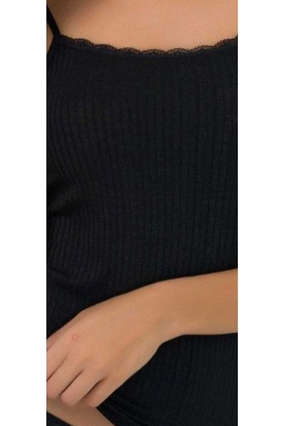 Lunaberry Ilke Ultra Soft, Γυναικείο Σετ Πλυντηρίου, 100% Βισκόζη, Λεπτό λουράκι, Δαντέλα