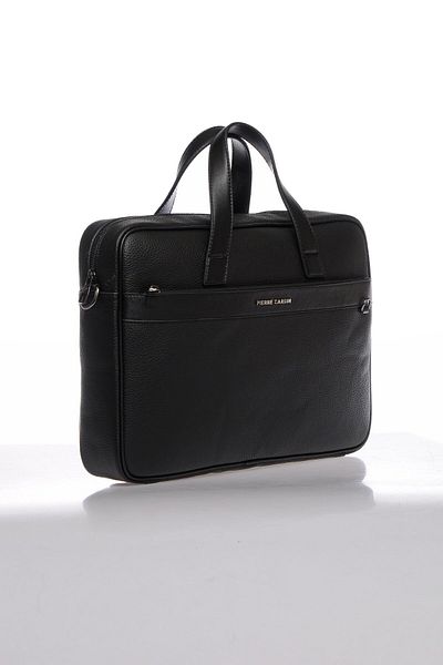 Pierre Cardin كمبيوتر محمول وحقيبة أعمال باللون الأسود PC1168