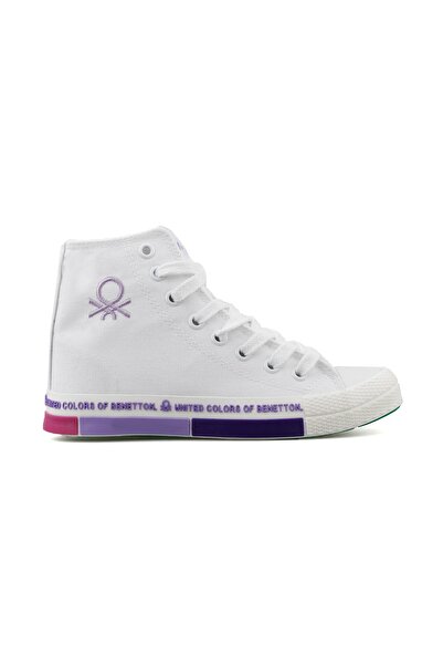 Benetton Bn70021 Alb Liliac Pantofi Casual dama Bn70021