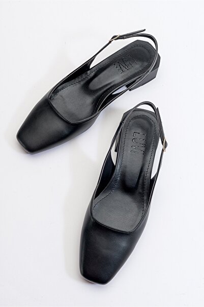 LuviShoes State Black Skin Dámské Boty na podpatku