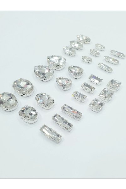 CRYSTALSHOP Crystal Stone with Case - Mixed Shape (33 PCS)