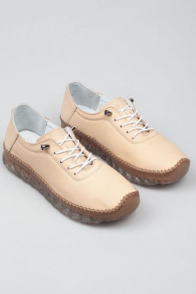 Adım Adım Beige Women's Orthopedic Shoes - Extra Flexible and Light Genuine Leather