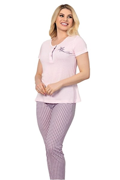 Alperi طقم بيجامة صيفي بأكمام قصيرة 78-23