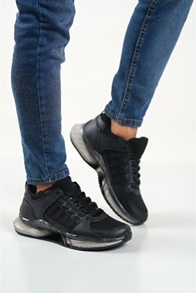 BOUIS Ανδρικά Αθλητικά Παπούτσια Αθλητικά Παπούτσια με σόλα με σόλα σε μαύρο μαύρο 4 λωρίδες