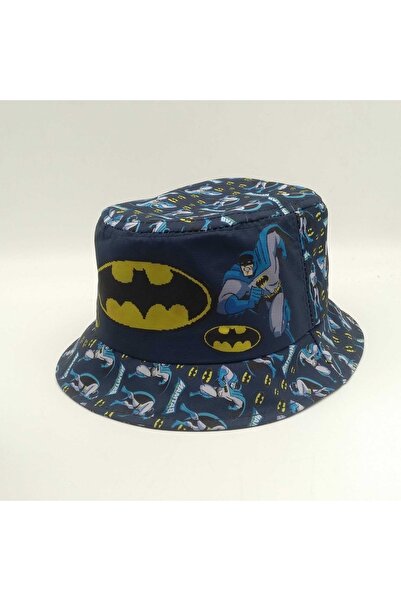 Shopiolog Çocuk Kova Şapka Erkek Kahraman Batman Balıkçı Kova Şapka Batman Güneş Şapkaları