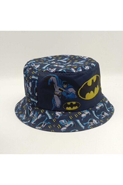 Shopiolog Çocuk Kova Şapka Erkek Kahraman Batman Balıkçı Kova Şapka Batman Güneş Şapkaları