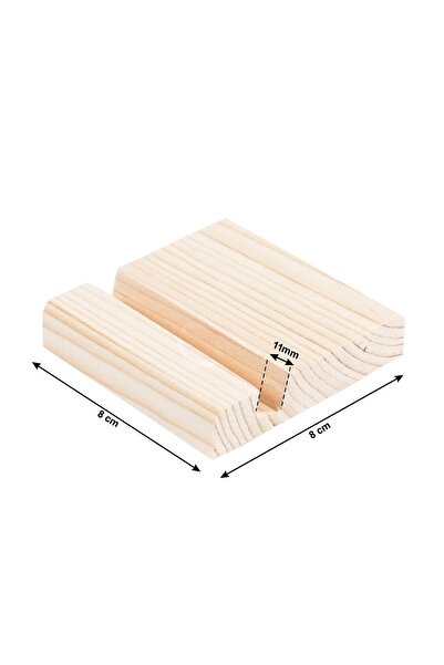 X-Perk Ξύλινη θήκη τηλεφώνου για tablet Τηλεφωνική βάση Κουτί 42 τεμαχίων 8x8 εκ.