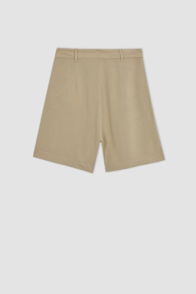 DeFacto Normál derék, egyenes lábú vászon kevert rövidnadrág A4097ax23sm