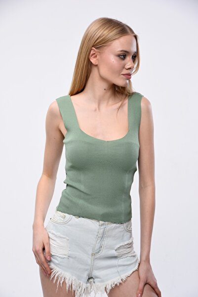 MA ananas Women's Green Knitwear Undershirt
