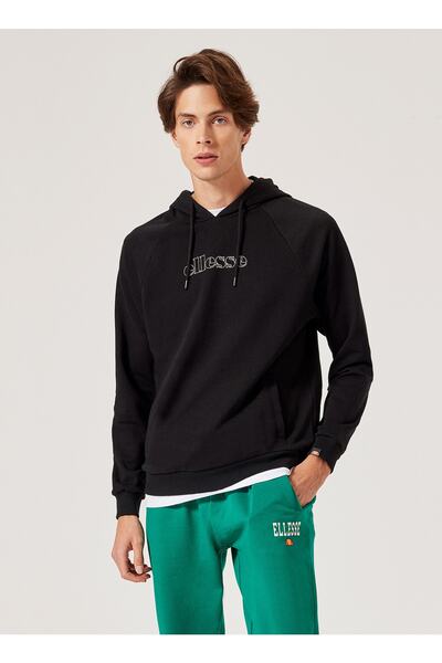 Ellesse Crna muška majica sa kapuljačom U002-bk Muška majica