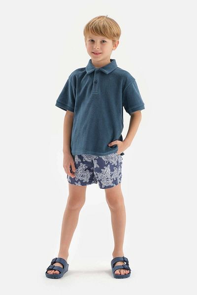 Dagi Indigo Caretta Des. Mittlere Shorts