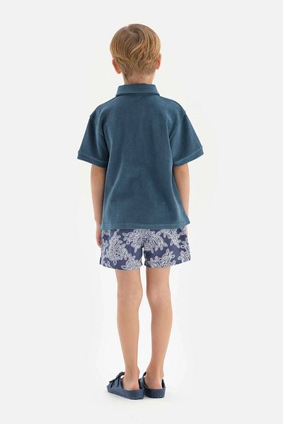 Dagi Indigo Caretta Des. Mittlere Shorts