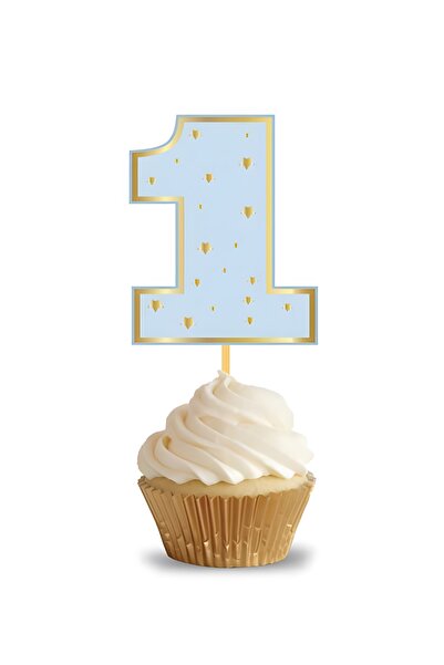 Öztürkpartievi 1 Year Old Blue Toothpick 10 Pieces