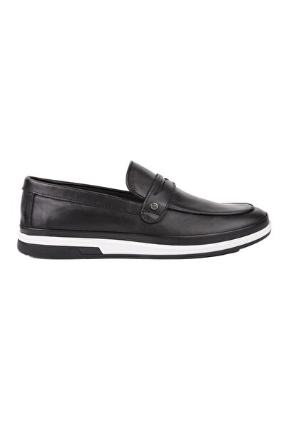 MARCOMEN 17434 Loafer Siyah Deri Ayakkabı