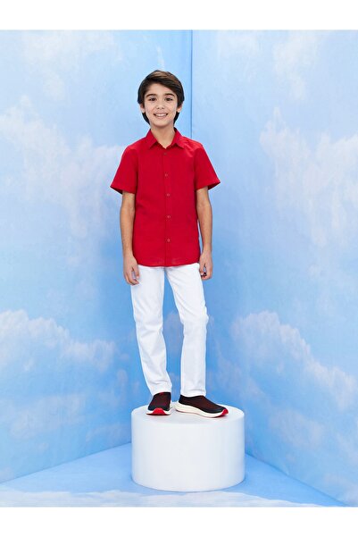 LC Waikiki Basic Short Sleeve Shirt for Boy