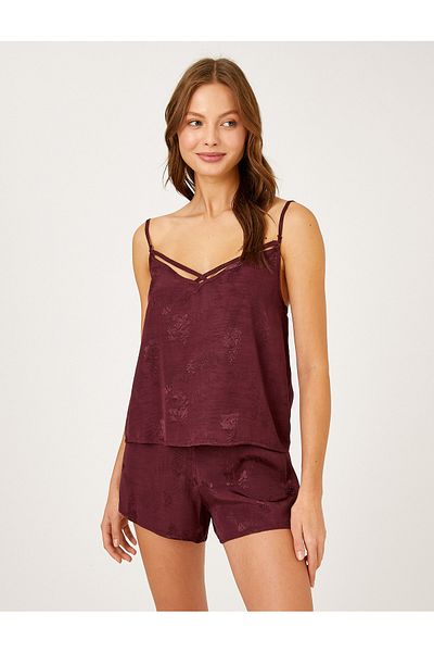 Koton Top aus Satin mit Spaghettiträgern