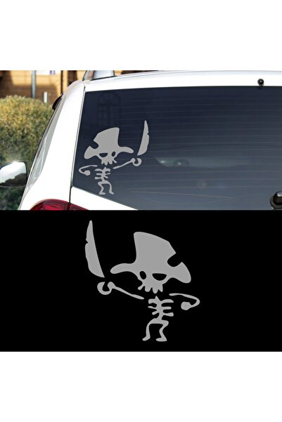 Melek Pazarı 20 X 20 Cm Pirate Skeleton Car Sticker