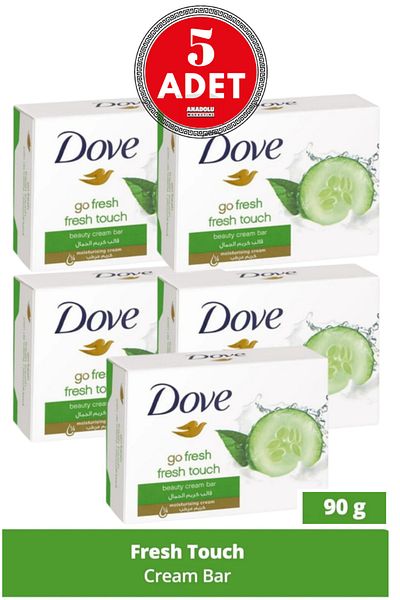 Dove Cream Bar Fresh Touch 90 G 5 Pieces
