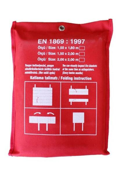 aircraft 100cm X 150cm Yangın Battaniyesi