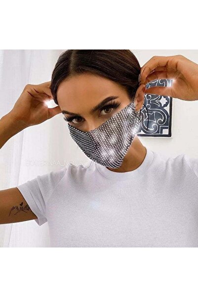 ZEKAS FASHION Cyristal Kristal Taşlı Maske