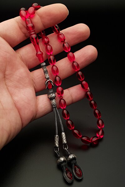 OTTOTESBİH Men's Gift, Quality Amber Prayer Beads, Fire Amber Prayer Beads