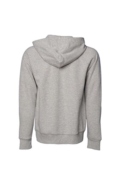 hummel 921739-2006 Hummel Hmlwesley Zıp Hoodıe Erkek Sweat GREY MELANGE