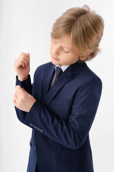 Doctor junior Navy Blue Boy's Suit - Jacket and Pants