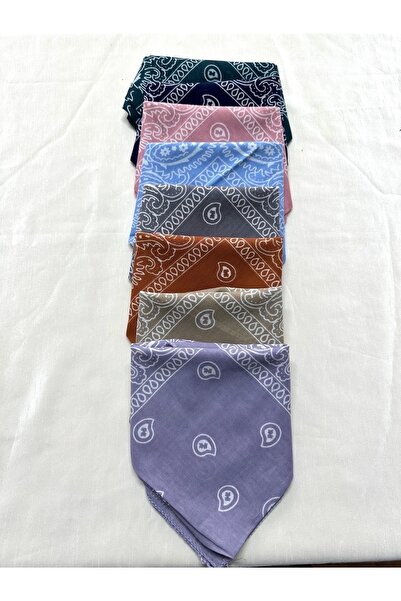 alsaccessories Σειρά Μπαντάνα 100% Κοτόν με Μικτό Χρώμα Ethnic Σχέδιο