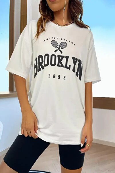 BYMEER Tricou oversize cu imprimeu Brooklyn 1898