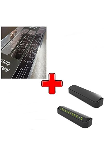 Lazer Store Audi A3 Ile Uyumlu Kapı Eşiği Ve Kapaklı Numaratör (park Tel)