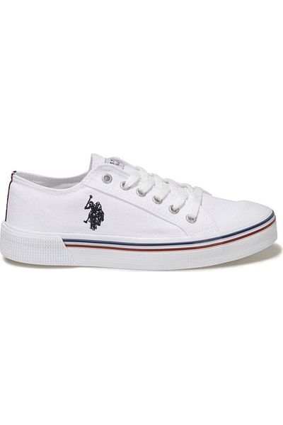 U.S. Polo Assn. Penelope White Summer Linen Women's Sneakers