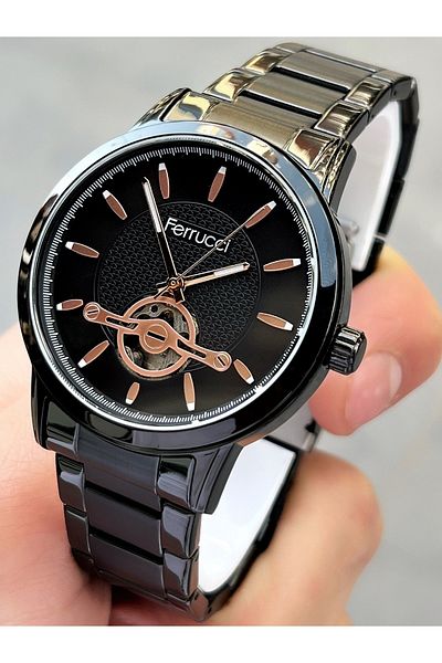 Ferrucci Automatic Mechanism Men's Wristwatch 3 Atm Waterproof Original Steel Band