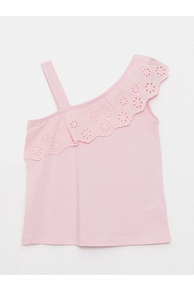 LC Waikiki Scallop Detailed Cotton Girl's Tank Top