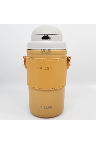 DILLER 8990 580ml Turuncu Taşıma Askılı Yeni Seri Termos