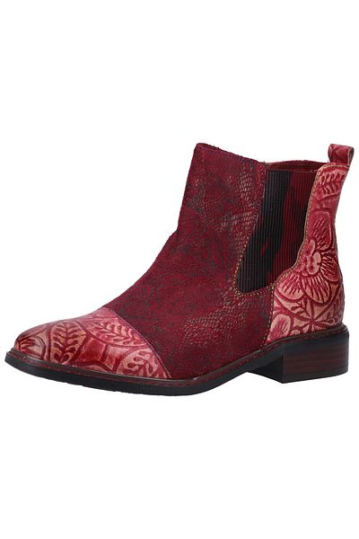 LAURA VITA Stiefelette - Rot - Blockabsatz
