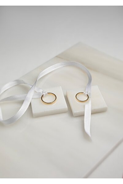 MERALP Silver Scissors Promise/ Engagement Natural Marble Ring Riser