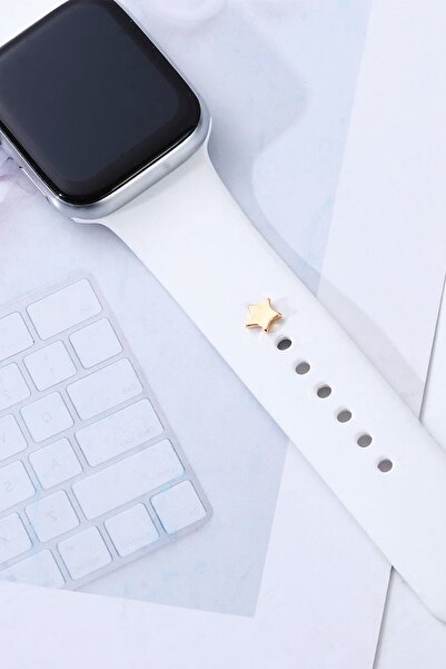 BP Tattoo Apple Watch Uyumlu Yıldızlı Kordon Aksesuar Gold Charm