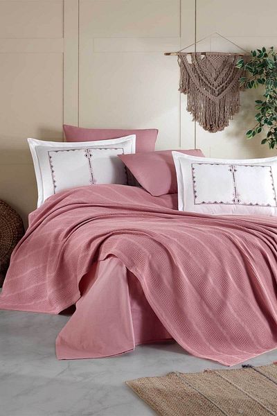 Elart Cotton Piqué Set Double 6 Pieces Marcia Gülkurosu