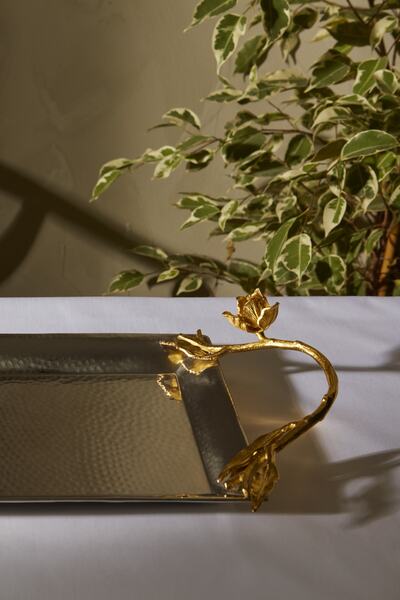 Karaca Home Karaca Tulip Dekoratif Tepsi 35,5x19 Cm