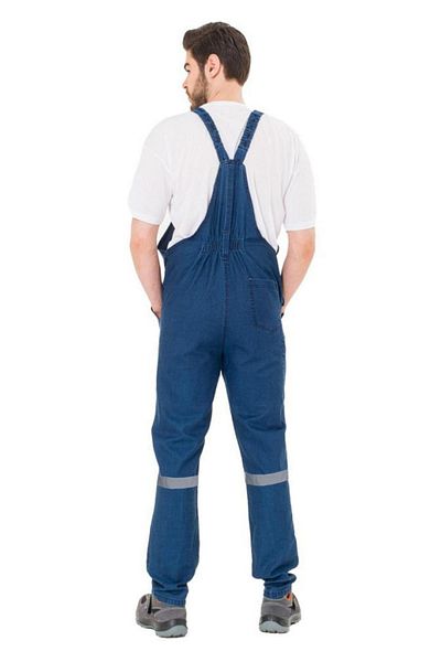 Şensel Salopetă de grădinărit din denim de vară reflectorizant, bleumarin-8e2045-