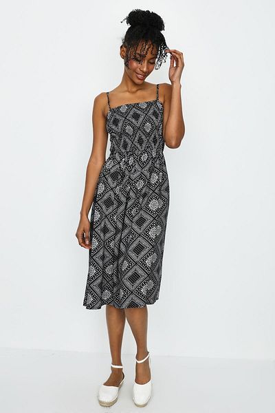 Select Moda Women's Strap Gipe Detailed Dress