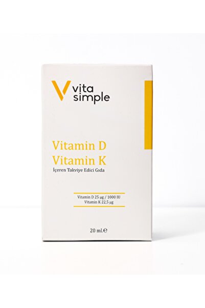 VitaSimple Vitamin D3 K2 Içeren Takviye Edici Gıda Sprey 20 ml