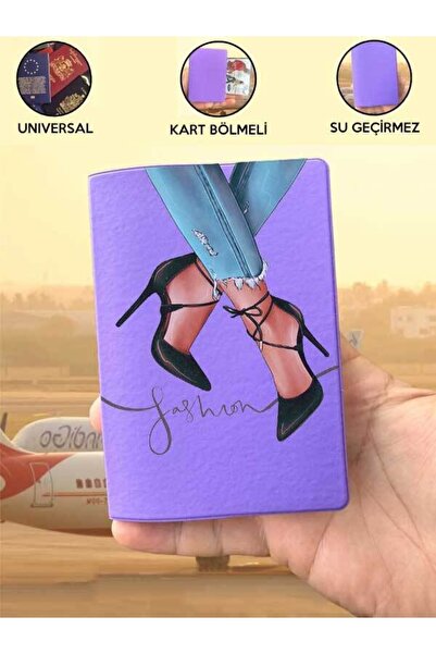 Cekuonline Fashion Purple Vinlex Passport Cover Compatible with All Country Passports