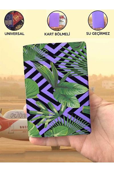 Cekuonline Vision Purple Vinlex Passport Cover Compatible with All Country Passports