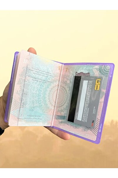 Cekuonline Winnie Purple Vinlex Passport Cover Compatible with All Country Passports