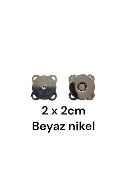 erdoğan hobi Magnetic Bag Magnet with Strut - 1 Piece White Nickel Bag Wallet Closure with Wallet Magnet Strut