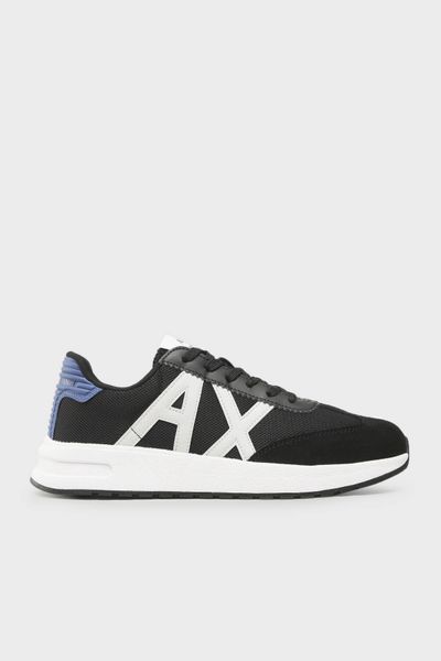 Contrasting band logo lace up sneakers | ARMANI EXCHANGE Woman