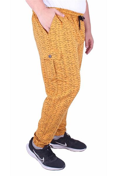 Starbattal Plus Size Line Dance Lycra 2ip Sweatpants 23504 Mustard