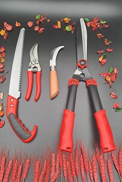 Mrsstore Swencraft Çim Budama Bağ Budama Makası Ağaç Testeresi Aşı Çakısı 4 Lü Set